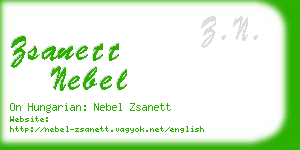 zsanett nebel business card
